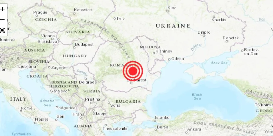 Un nou cutremur în zona Vrancea: Seism de 3,4 grade produs la adâncime intermediară 1 cutremur azi noapte