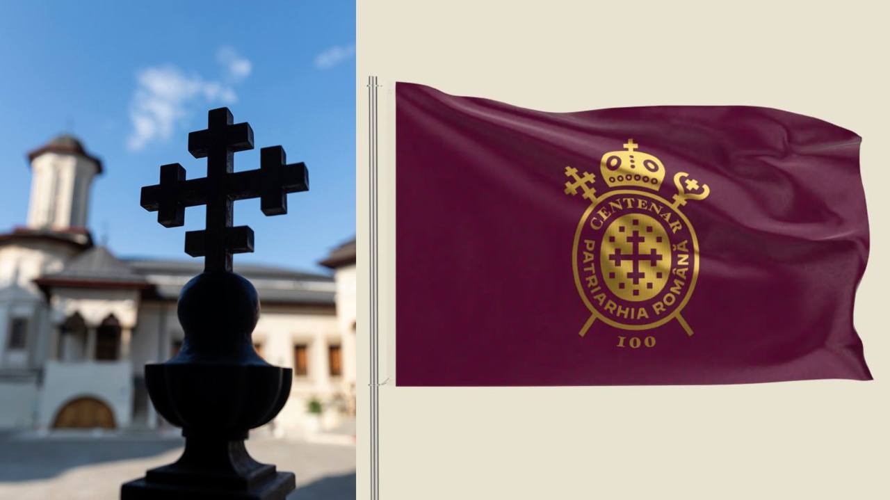 Centenarul Patriarhiei Române în 2025: Descoperă Identitatea Vizuală a Evenimentului 1 drapel anul centenar Patriarhia Romana 31122024