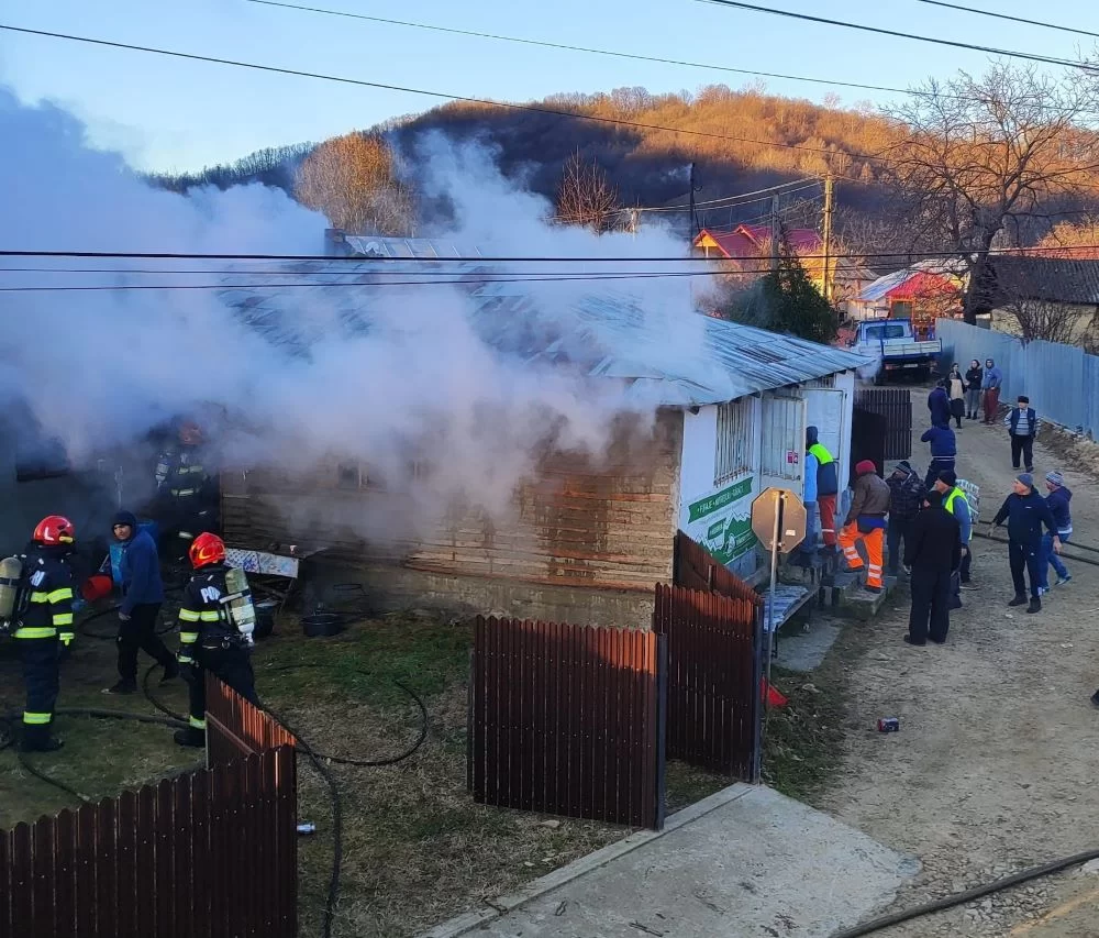 Incendiu de proporții stins în timp record: Femeie de 82 de ani, salvată de pompieri 1 incendiu pitulusa
