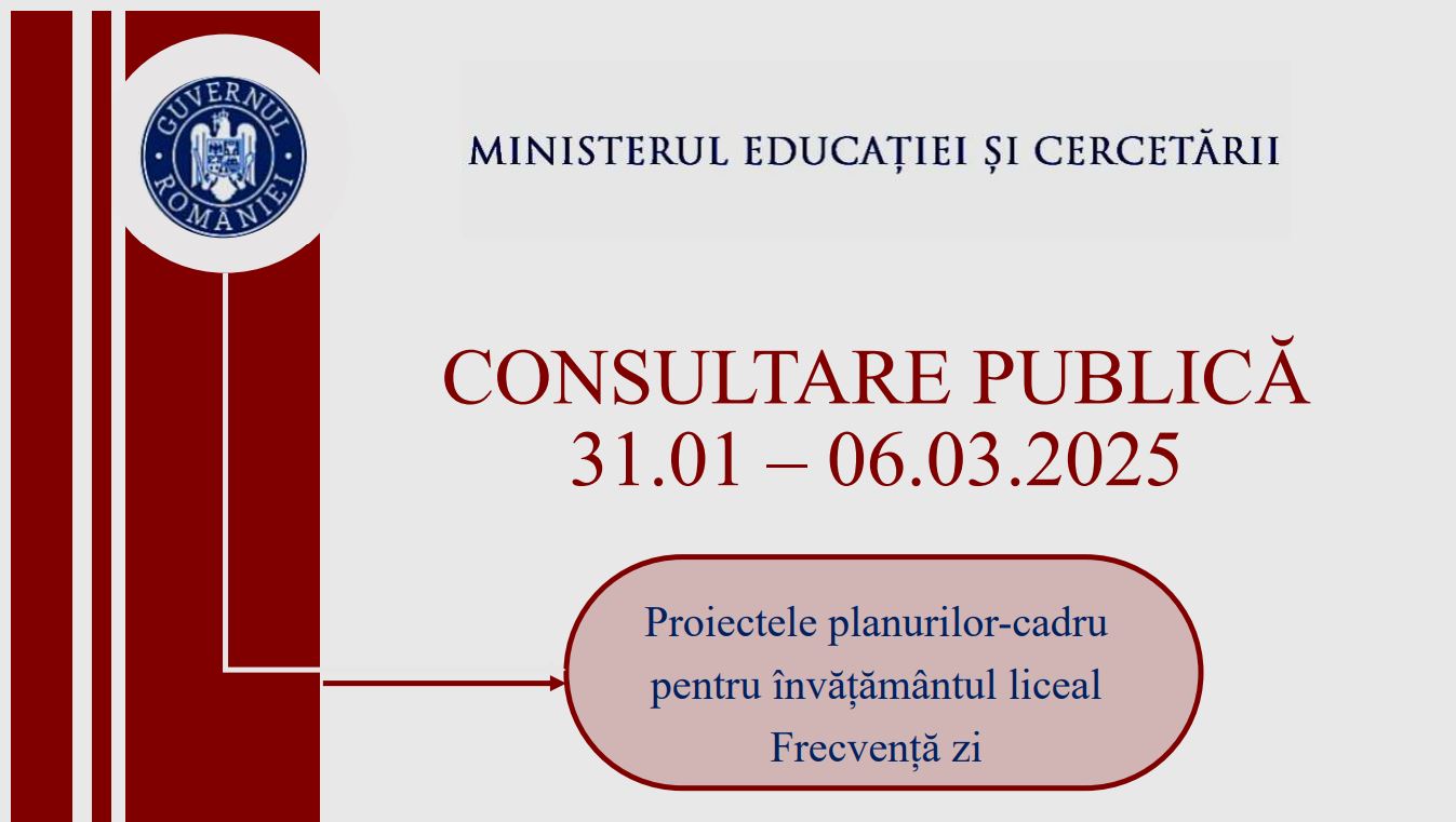 Planuri-cadru pentru liceu 2025: Ce schimbări aduce reforma educațională? 1 planuri cadru liceu noi 2026-2027
