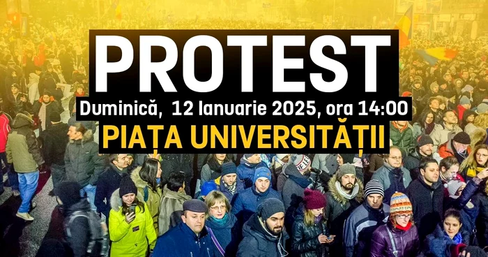 Duminică, susținătorii AUR ies în stradă: Protest împotriva anulării alegerilor 1 protest aur duminica