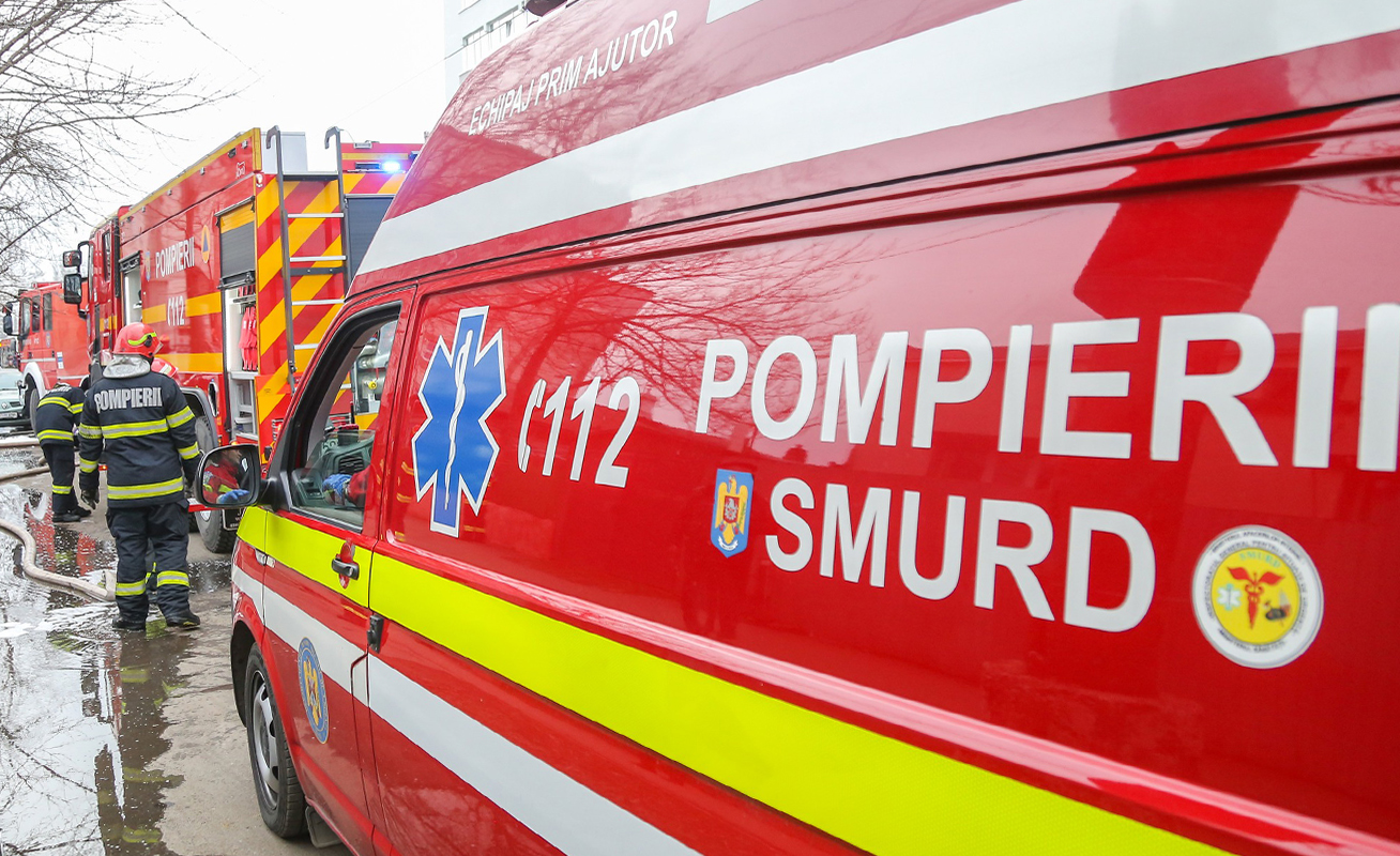 Incendiu în Focșani! Pompierii au intervenit de urgență în Piața Moldovei 1 incendiu piata moldovei
