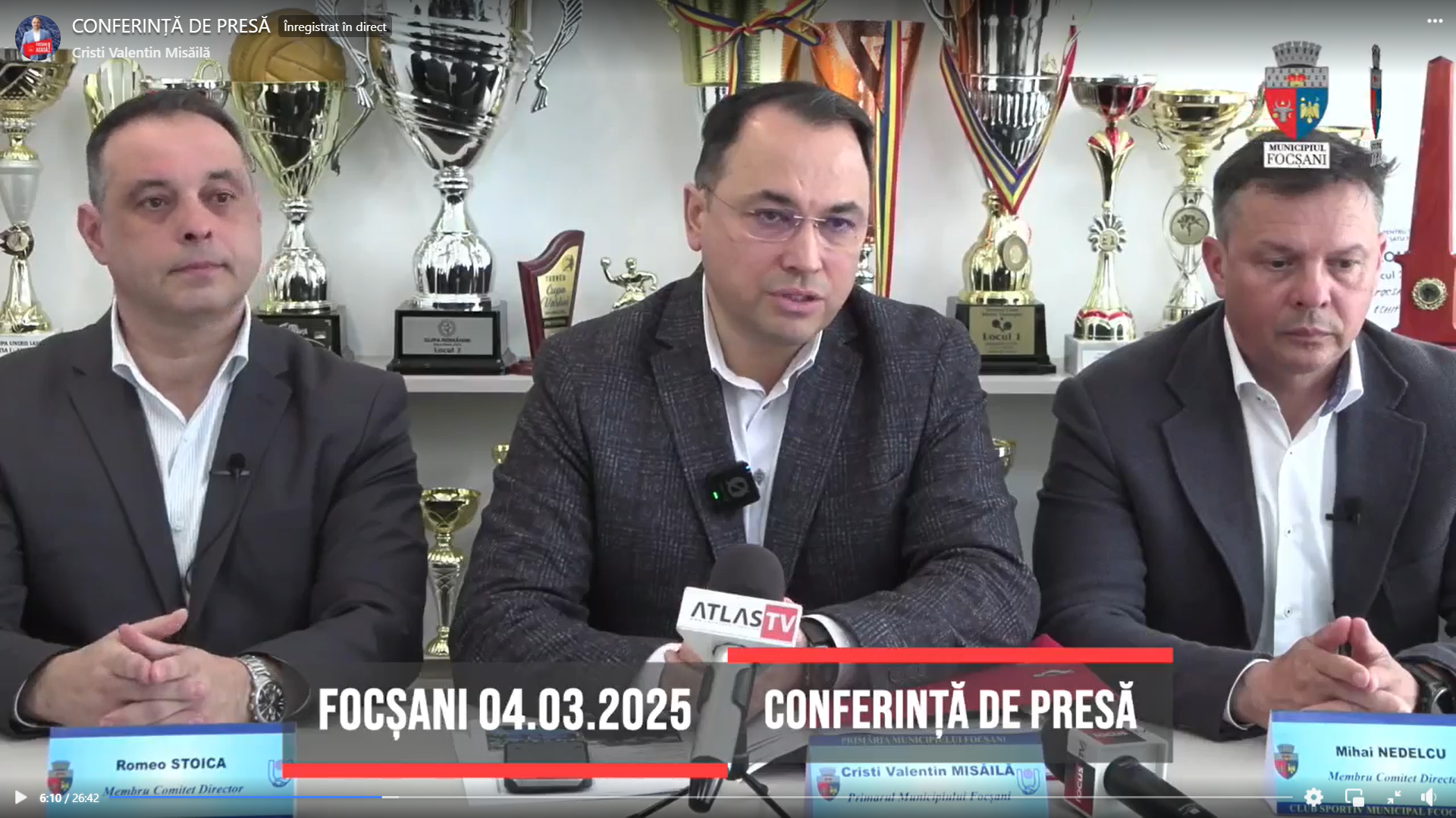 Primarul Misăilă cere sprijinul Consiliului Județean pentru finanțarea Clubului Sportiv Municipal 2007 1 Screenshot 70