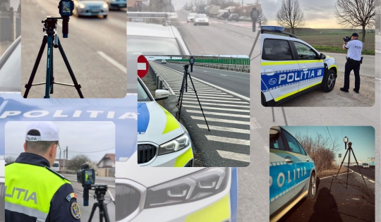 Campanie europeană împotriva vitezei excesive: România, în plină acțiune ROADPOL – Speed 1 acctiuni politie