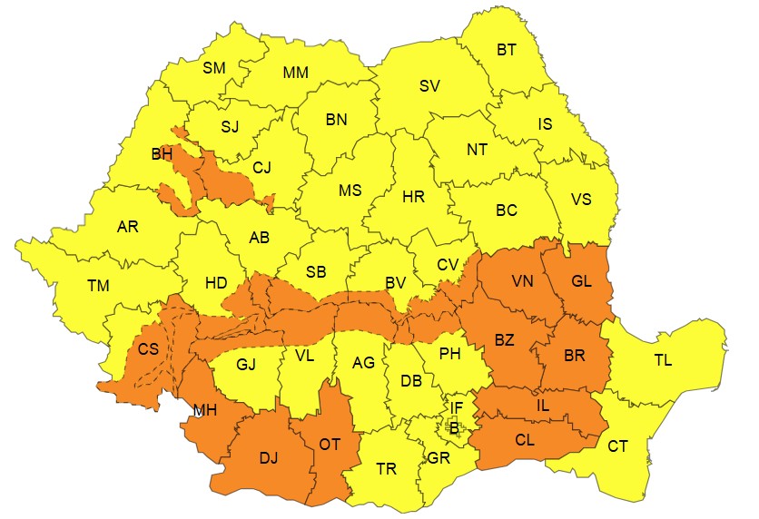 cod galben vrancea