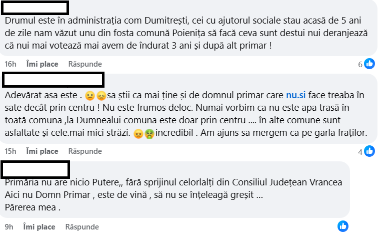 VIDEO - Nemulțumire profundă în comuna Dumitrești: Drumul Poenița–Tinoasa, lăsat în paragină după alegeri 2 comentarii drum poenita tinoasa