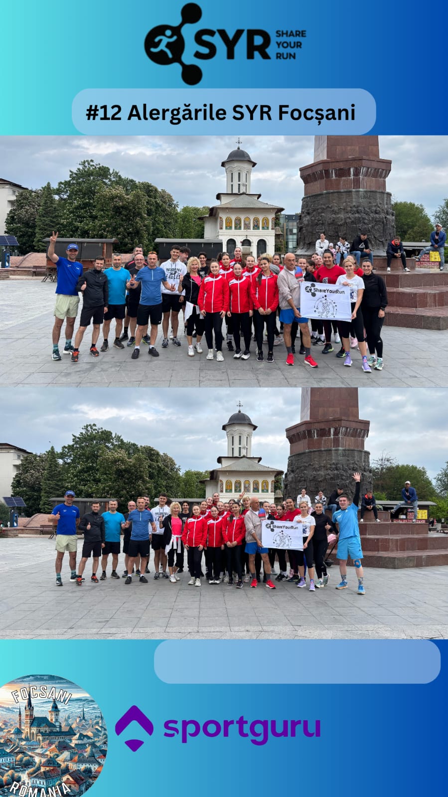 Ediția #13 Share Your Run Focșani: Alergare cu energie și fair-play alături de echipa de volei CSM U15 1 share your run editia 13