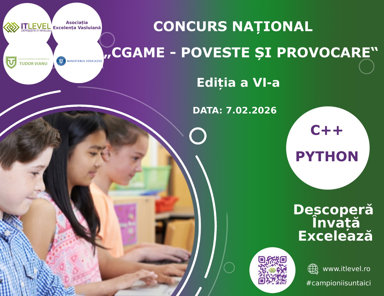 Elevii vrânceni pasionați de programare pot participa la Concursul Național „CGame – Poveste și Provocare” 1 WhatsApp Image 2026 01 19 at 12.28.01