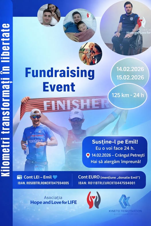 24 de ore, 125 de kilometri și o singură miză. Ultramaraton caritabil la Crângul Petrești pentru salvarea lui Emil Bratu 1 emil bratu