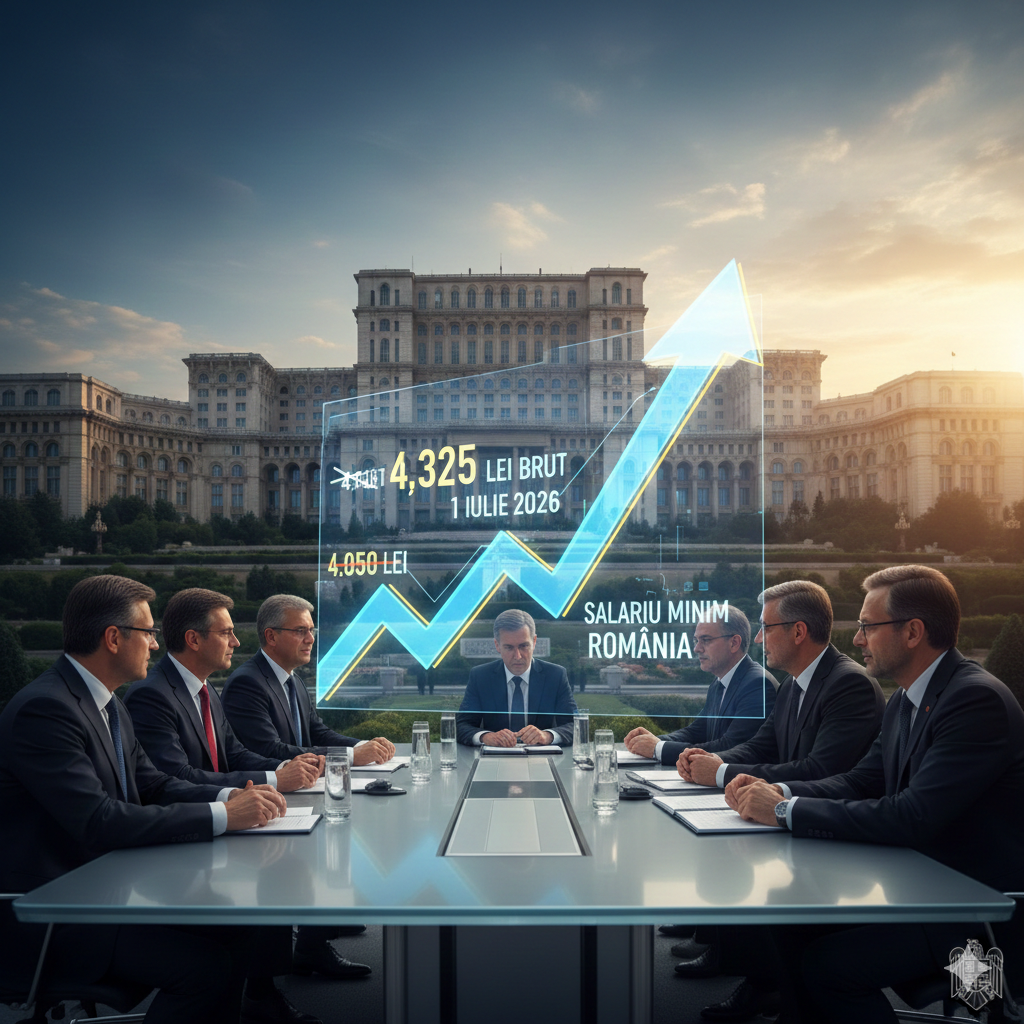 Salariul minim ar putea crește de la 1 iulie 2026. Guvernul analizează majorarea la 4.325 de lei 1 salariul minim 2026