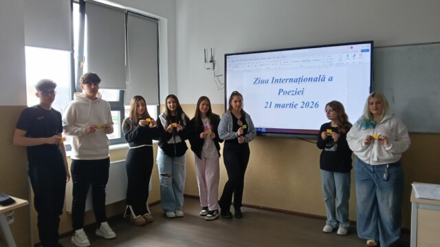 FOTO - Ziua Internațională a Poeziei sărbătorită la Liceul Tehnologic „G.G. Longinescu” 2 ziua internationala a poeziei ,liceul 3 focsani, longinescu